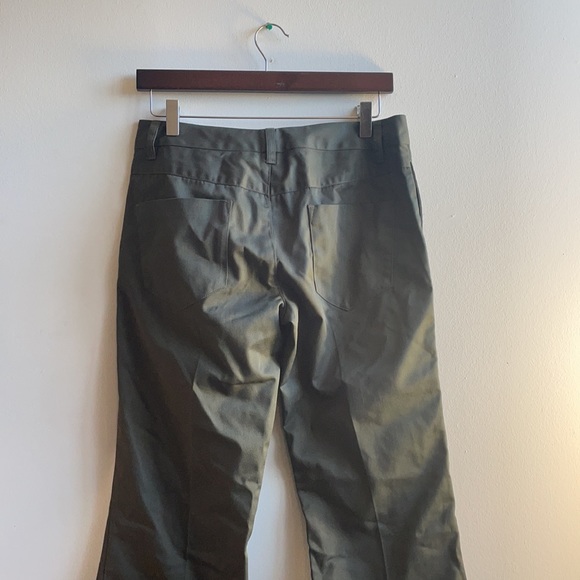 Green Calvin Klein Flare Leg Pants Size 7 NWT - Picture 9 of 10